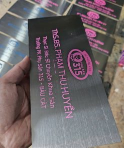 biển bảng inox trắng xước ăn mòn