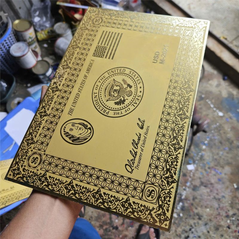 Gia Công Biển Bảng Logo Tem Nhãn Bảng ĐỒng Ăn Mòn