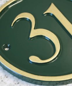 Biển bảng số phòng khách sạn cao cấp bằng đồng ăn mòn
