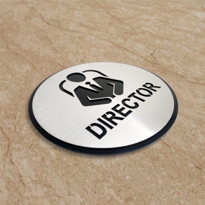 Mẫu biển bảng tên phòng làm việc Giám đốc - CT HĐQT đẹp