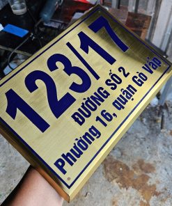 Biển bảng số nhà đẹp bằng inox ăn mòn