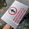 biển bảng cảnh báo độ sâu hồ bơi bằng inox 304 - 316