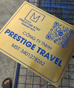 Biển bảng hiệu doanh nghiệp công ty hộ kinh doanh bằng inox ăn mòn