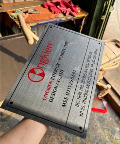 Biển bảng inox công ty - bảng cảnh báo 304 316 ăn mòn - khắc laser giá rẻ