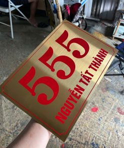 Biển bảng số nhà bằng inox ăn mòn cao cấp đẹp