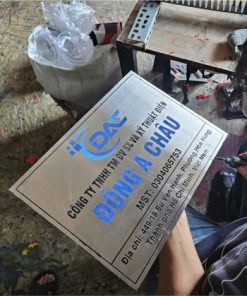 Bien bang hieu cong ty bang inox an mon