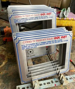 Tấm control plate thông số máy panel nameplate inox 304 316