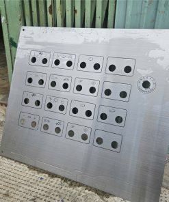 Tấm control plate thông số máy panel nameplate inox 304 316
