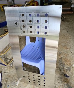 Tấm control plate thông số máy panel nameplate inox 304 316