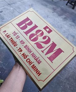 Biển bảng số nhà inox ăn mòn đẹp giá rẻ 1