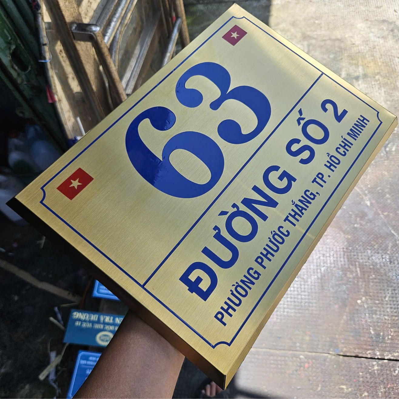 Biển bảng số nhà inox ăn mòn đẹp giá rẻ 4